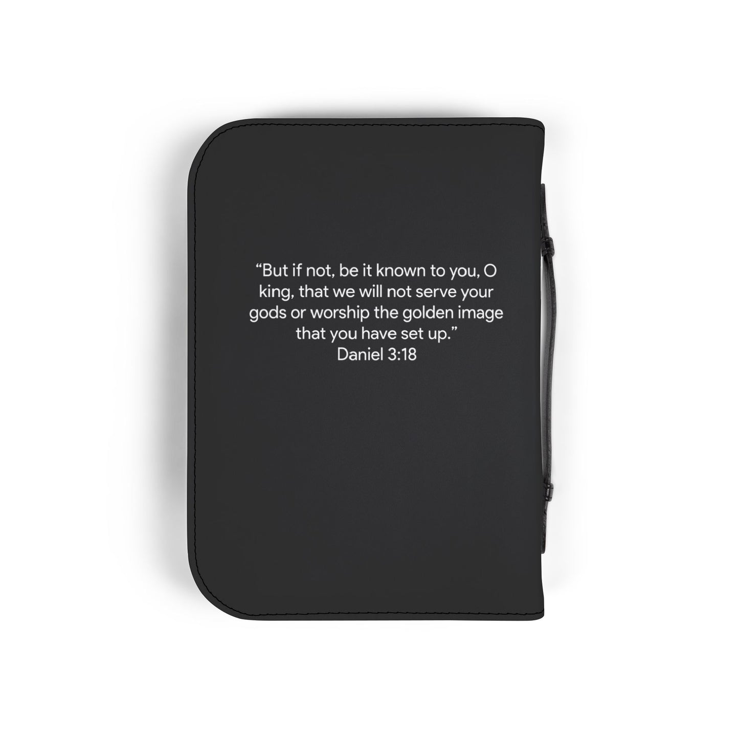 Bible Cover — "But If Not" Flame Design Zippered Bible Case (Daniel 3:18)